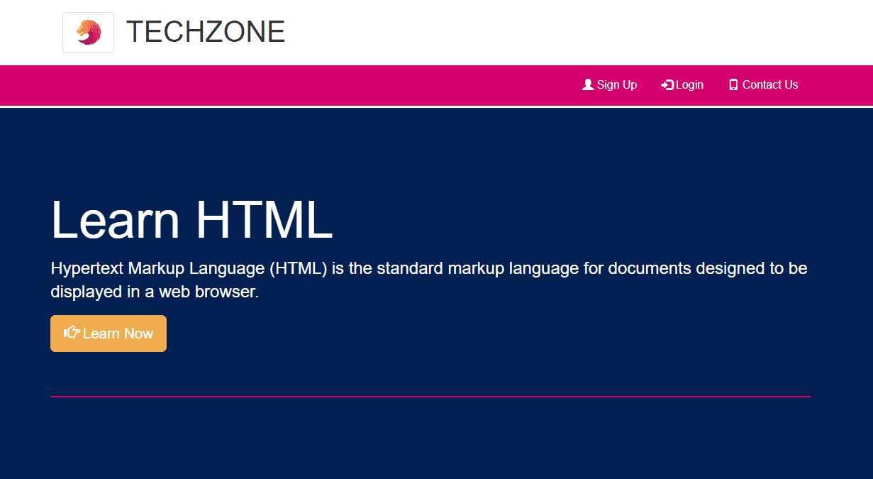 E-Learning Website